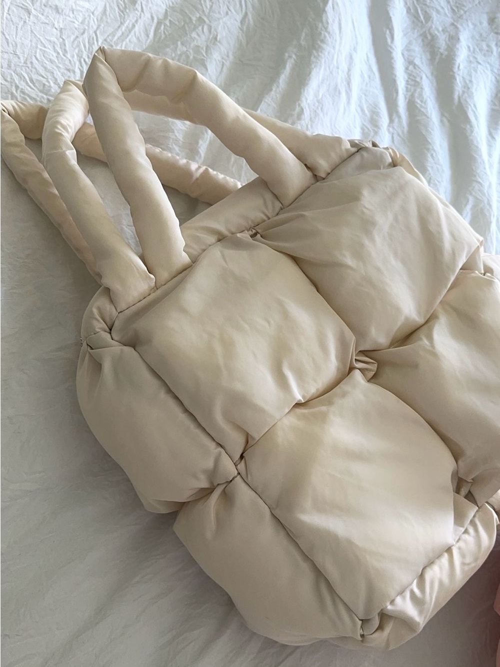 Puffer Quilted Tote Bag